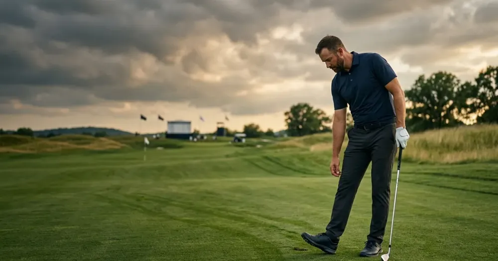 Rory McIlroy sidelined during PGA Championship 2026 practice due to a painful toe blister affecting his game preparation.
