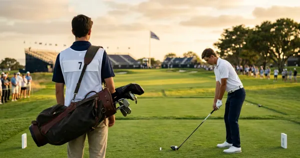 At 17, Miles Russell’s U.S. Open Bid Gains a Unique Edge with Charlie Woods on the Bag